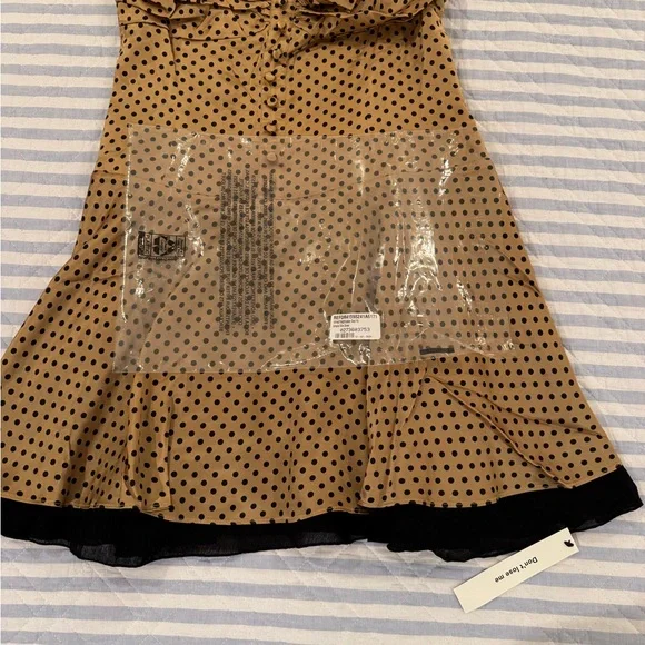 Reformation Ursula Silk Polka Dot Dress size 10 - Picture 7 of 7